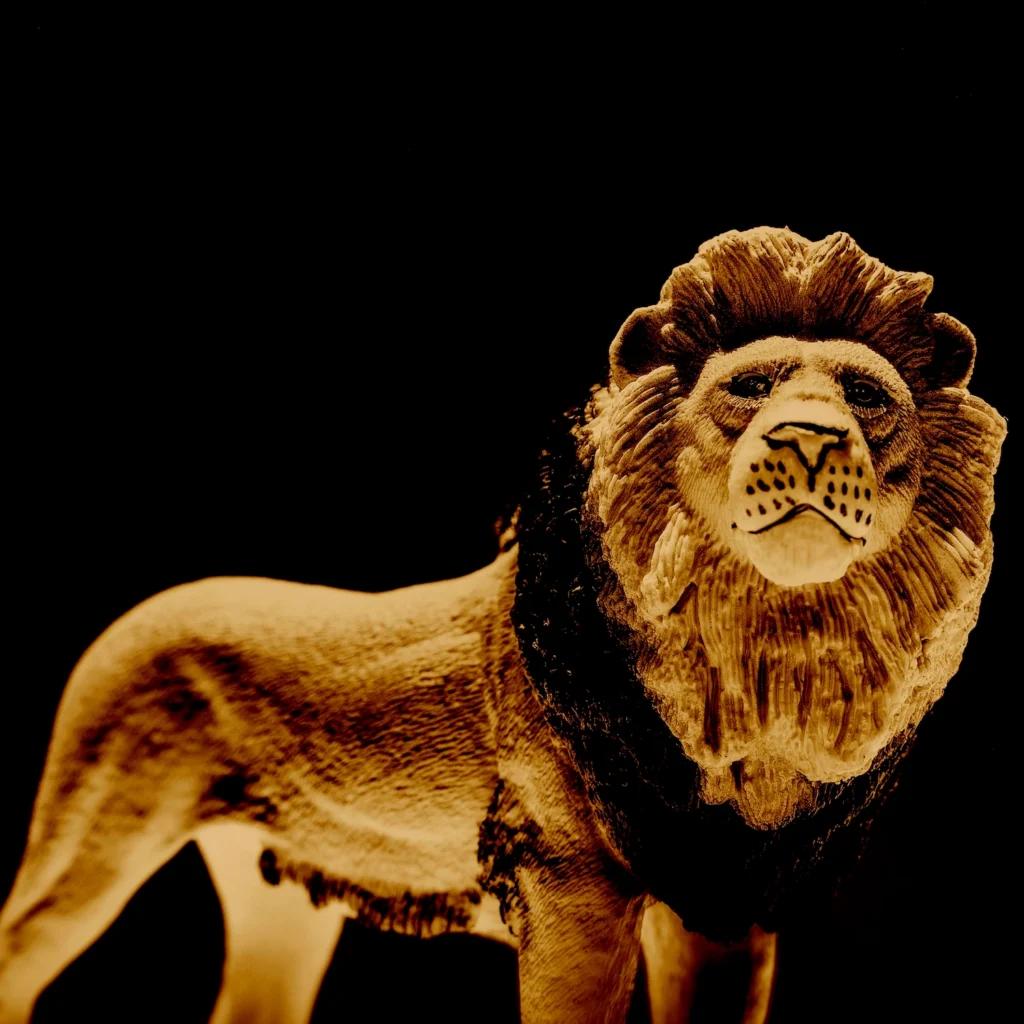Cosmos & Myth Lion fine art animal photography series 2025