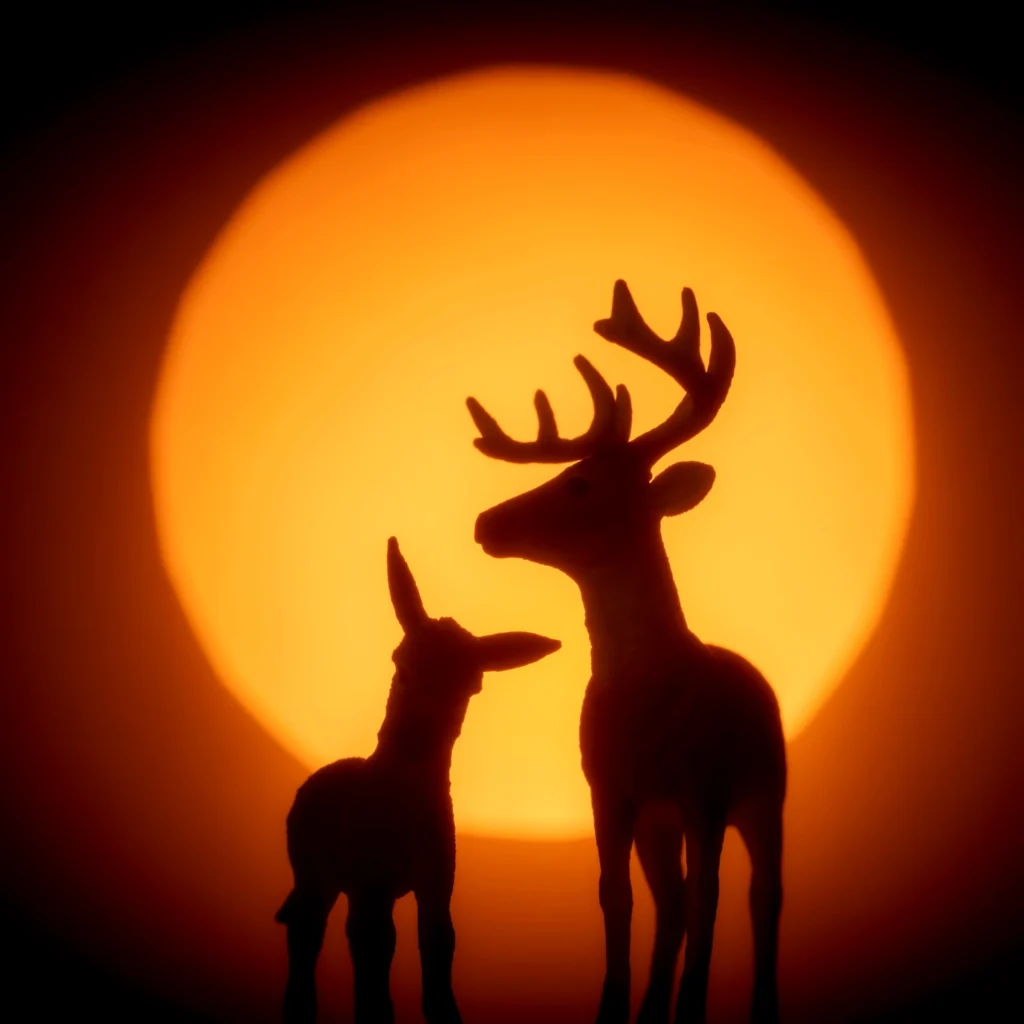 Cosmos & Myth Donkey and Deer fine art animal photography series 2025
